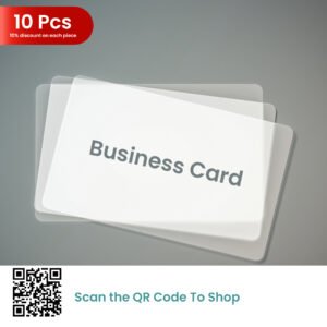 10PCS OF TRANSPARENT CARD
