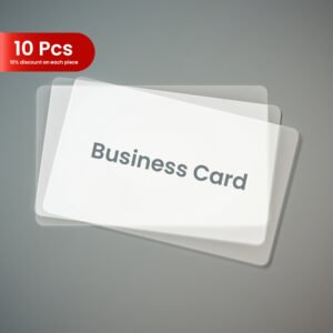 10PCS TRANSPARENT SMART BUSINESS CARD