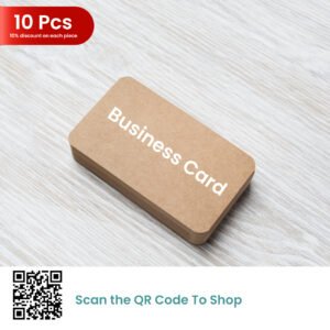 10PCS OF WOODEN CARD