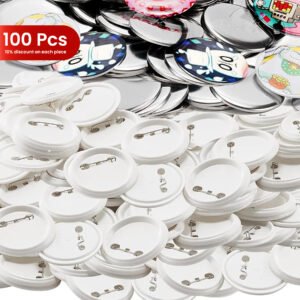 100PCS OF PLASTIC BUTTON
