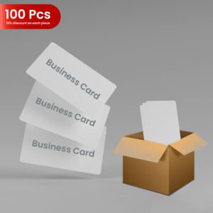 100PCS OF TRANSPARENT CARD
