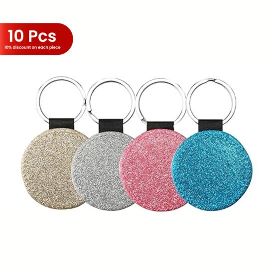 10PCS OF SMART GLITTERY KEYCHAIN