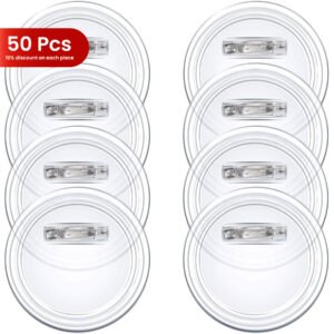 50PCS OF TRANSPARENT BUTTON
