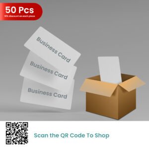 50PCS OF  TRANSPARENT CARD
