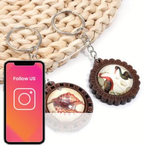 SMART WOODEN KEYCHAIN